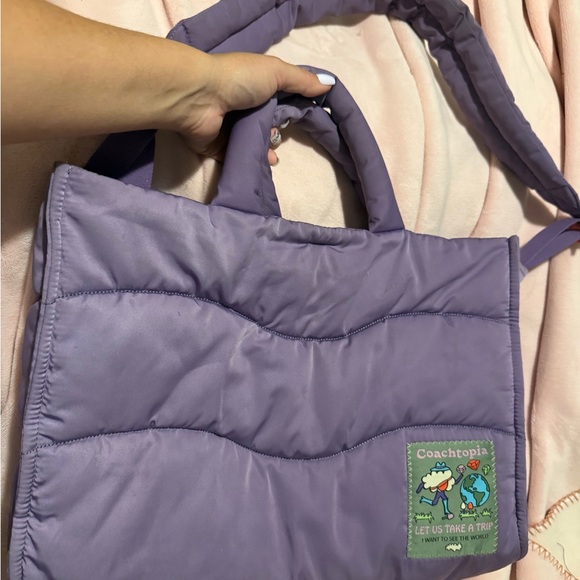 Coach Coachtopia Large Wavy Purple Tote- Excellent condition - Picture 12 of 13